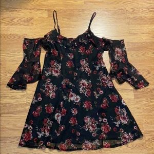Off The Shoulder Floral Dress